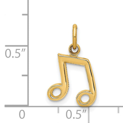 14K Musical Notes Charm