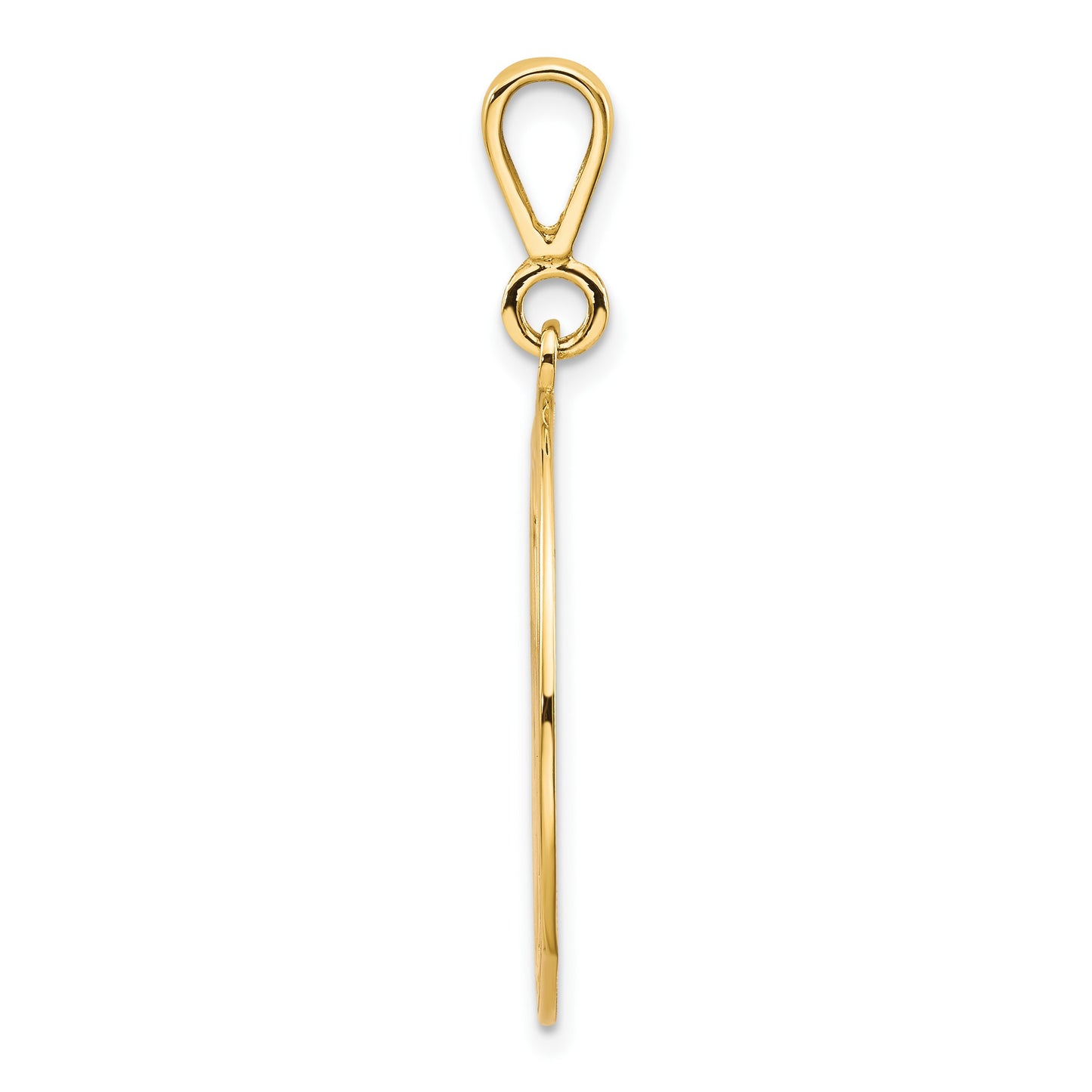 14k Polished and Textured Large Masonic Symbol Pendant