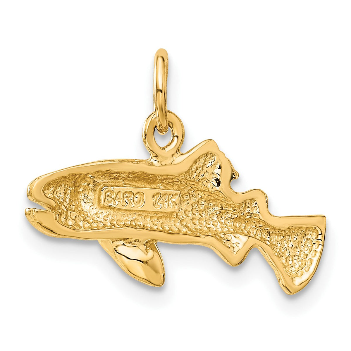 14k Grouper Fish Charm