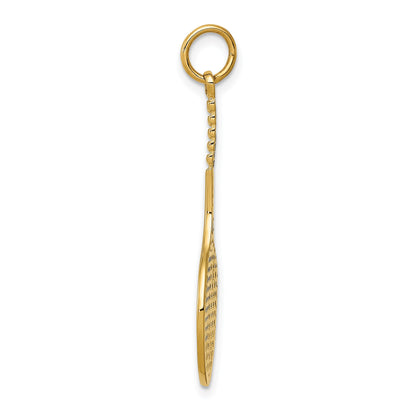 14k Tennis Racquet Charm