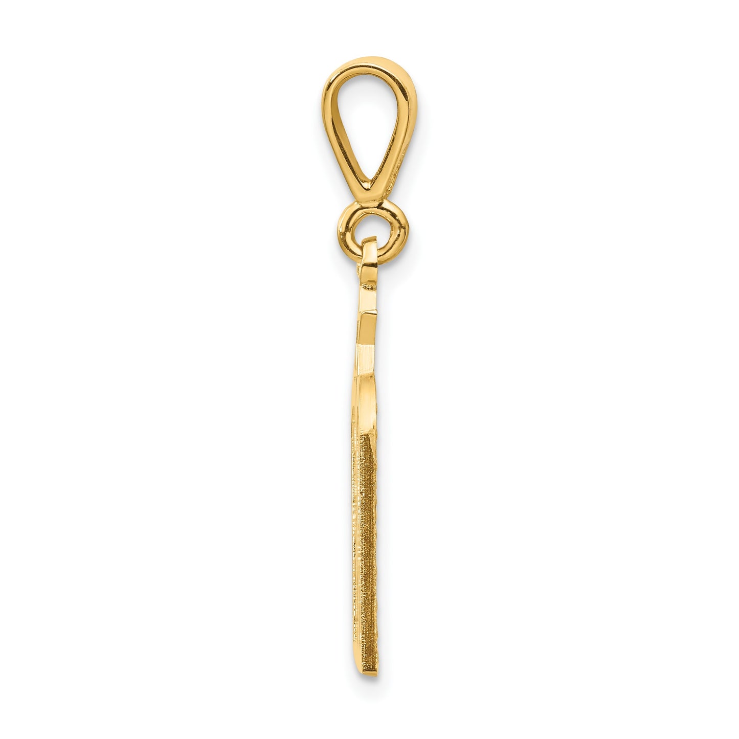 14K Polished 10 Commandment Tablets with Star Of David Charm