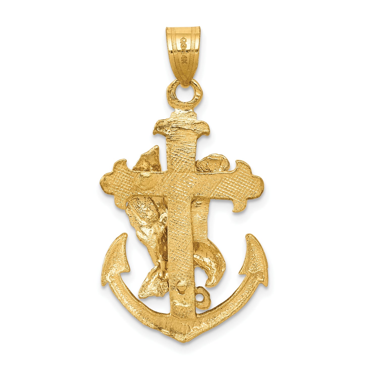 14k Mariners Cross with Eagle Pendant