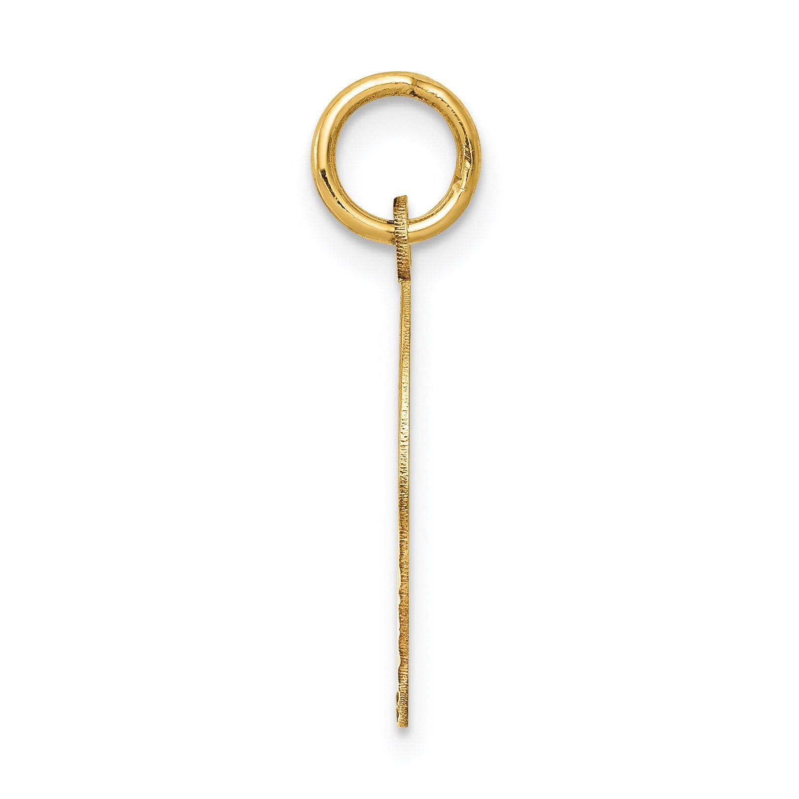 14k Polished CONFIRMATION with Dove Round Charm