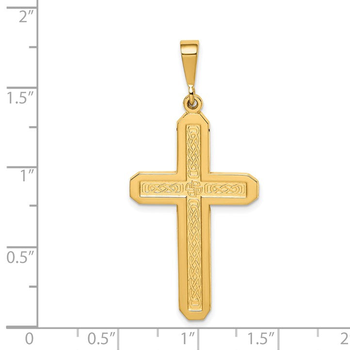 14k Celtic Knot Cross Pendant