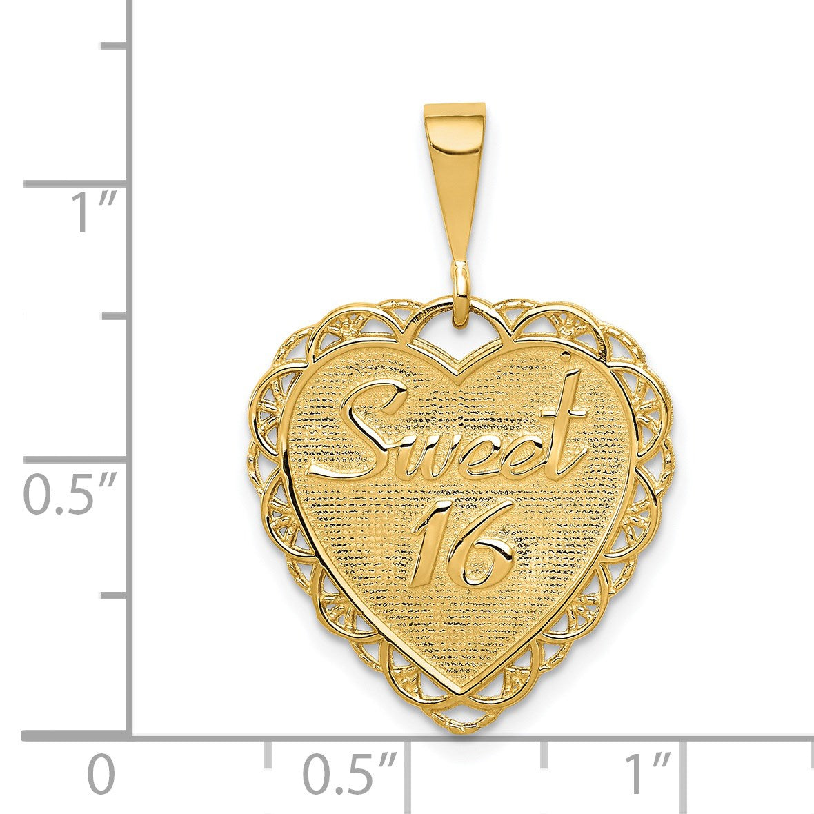 14k Reversible SWEET 16 / REACH FOR THE STARS Charm