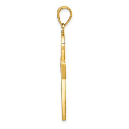 14k Large Ankh Cross Pendant