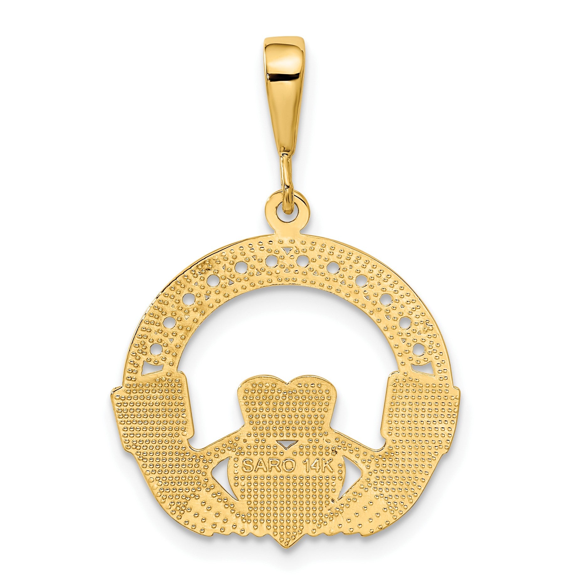 14k Claddagh Pendant