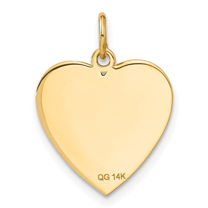 14k Flag Heart Charm