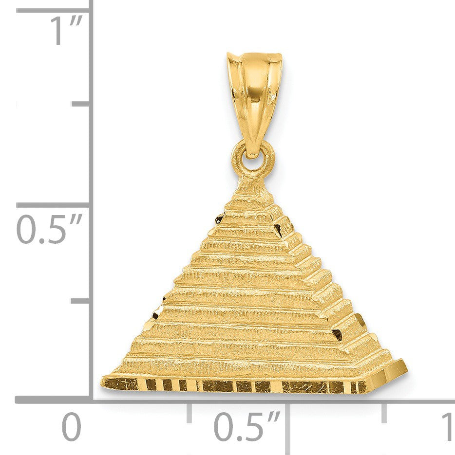 14k Pyramid Charm
