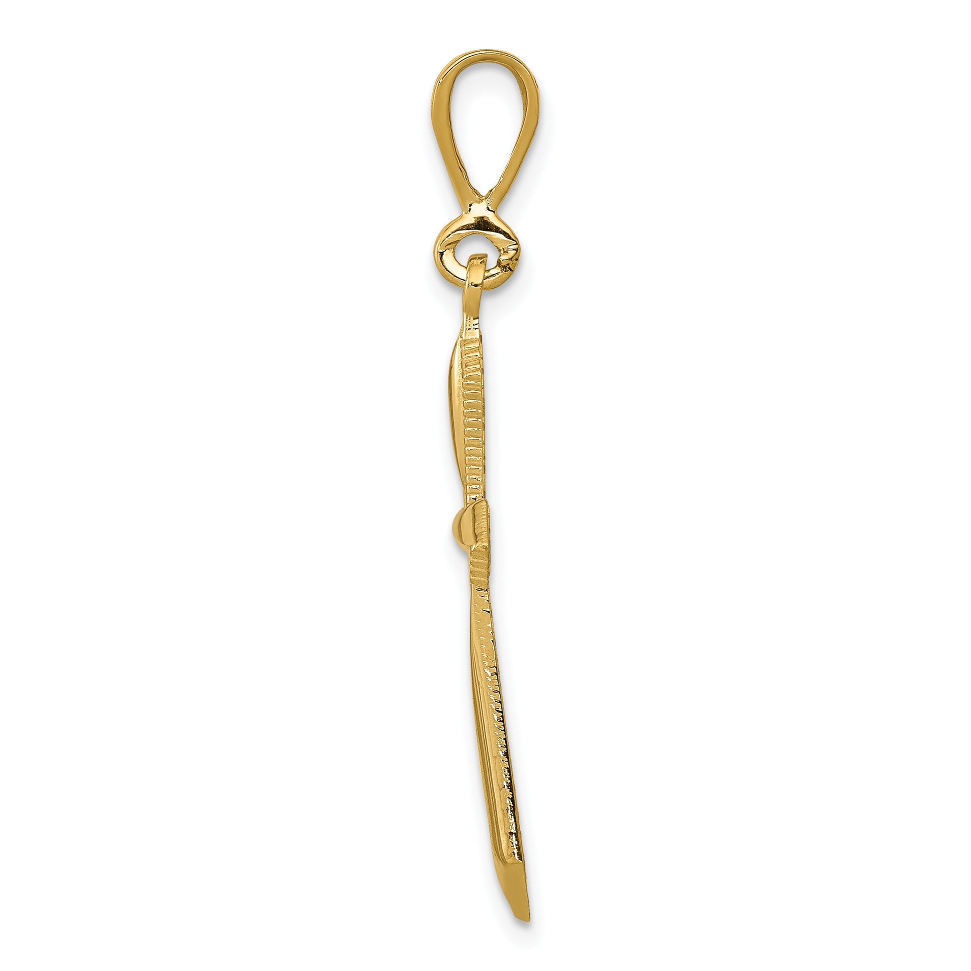 14k Passion Cross Pendant