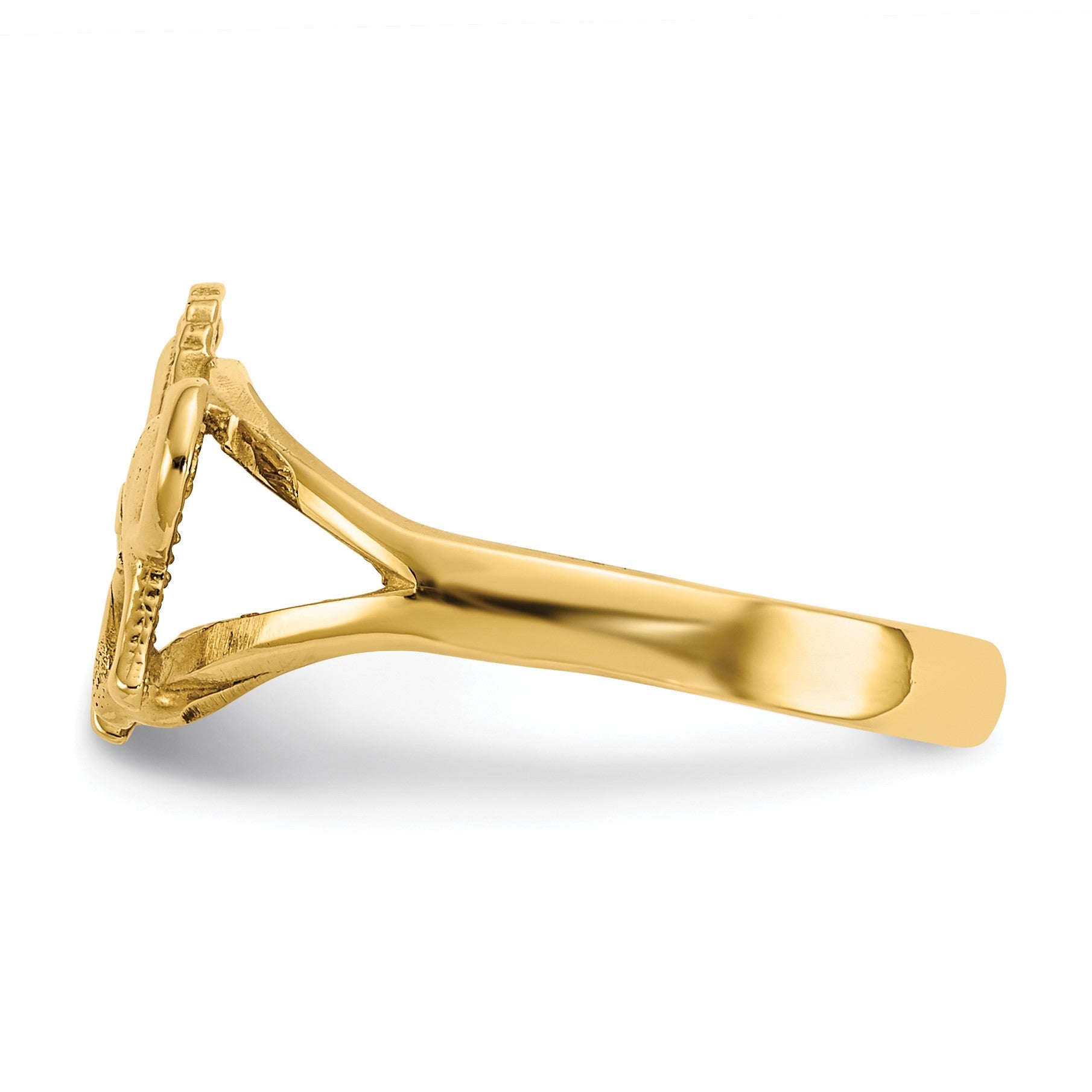 14k Polished Horse Ring