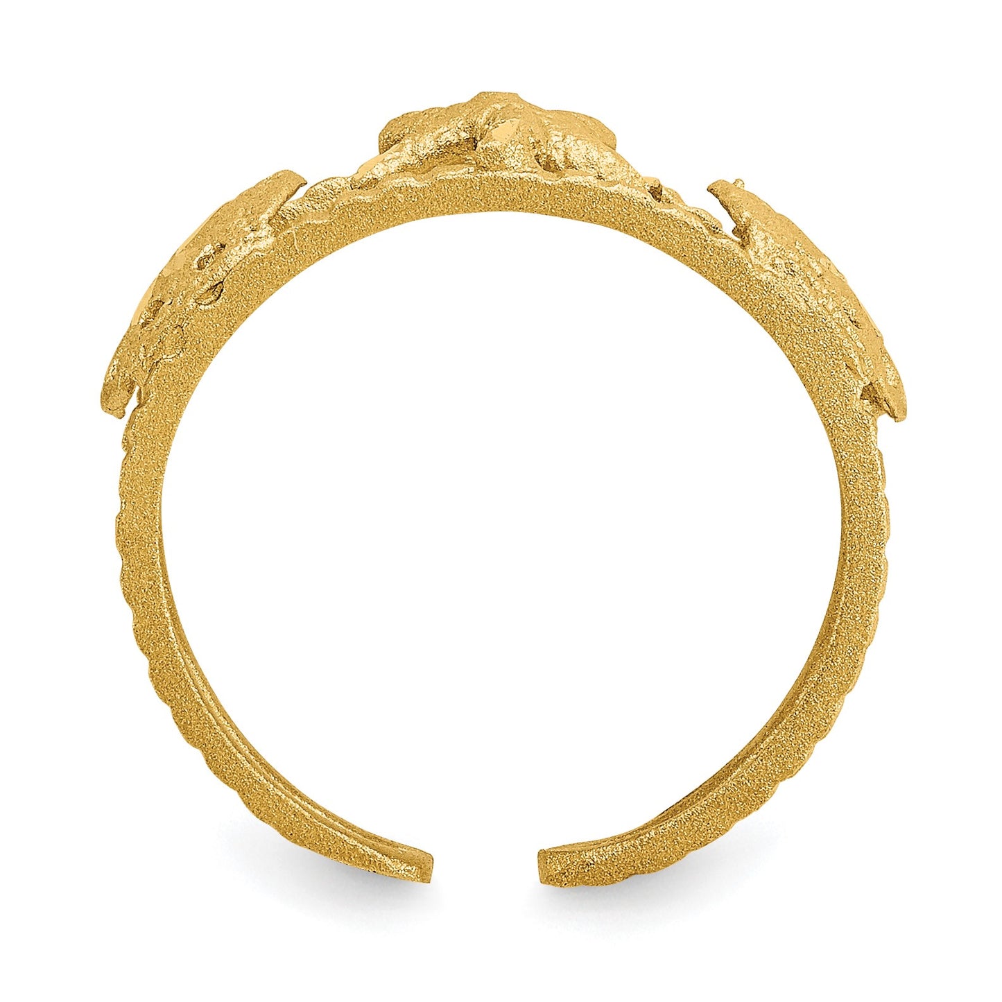 14k Starfish and Shells Toe Ring