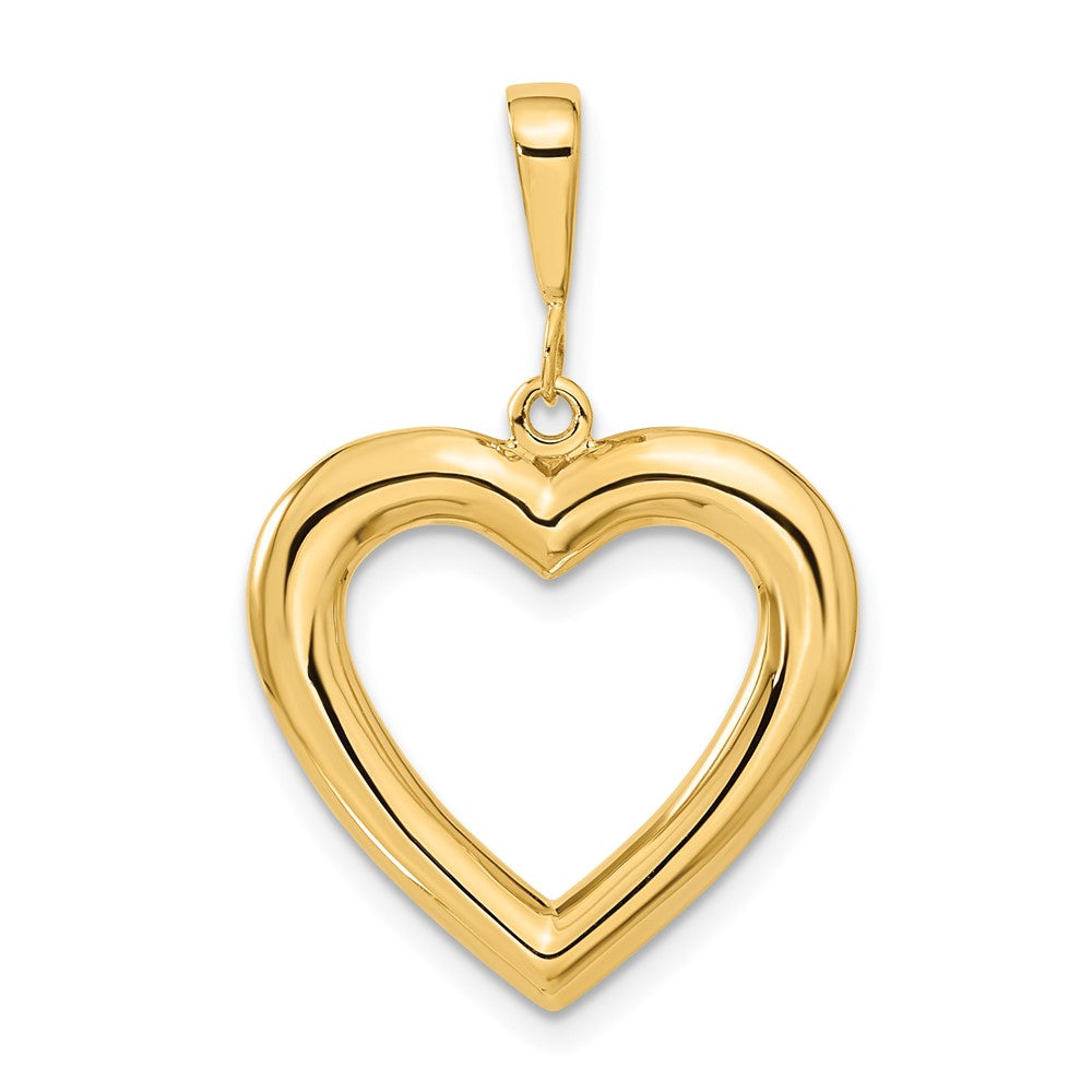 14K Polished Heart Pendant