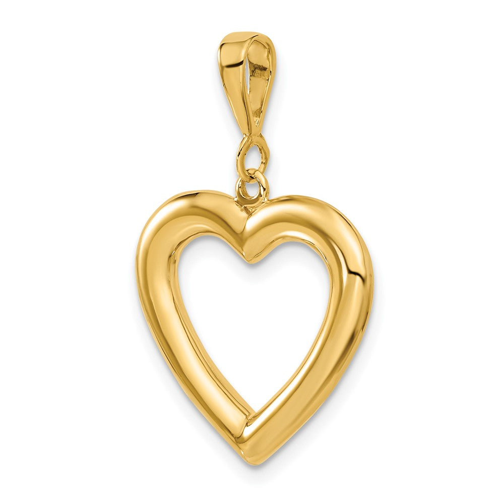 14K Polished Heart Pendant