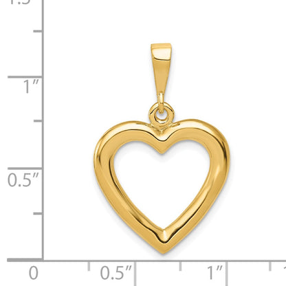 14K Polished Heart Pendant