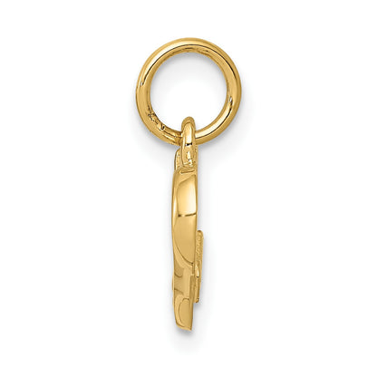 14k Polished I LOVE YOU Heart Charm