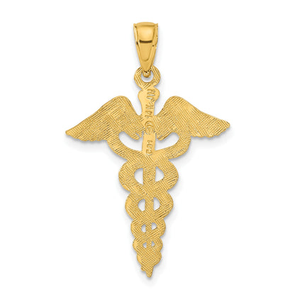14k Caduceus Pendant