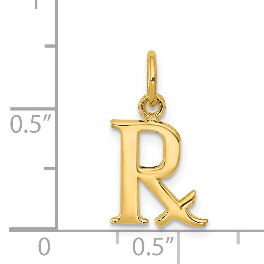 14k Prescription Symbol RX Charm