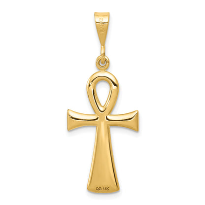 14k Egyptian Ankh Cross Pendant