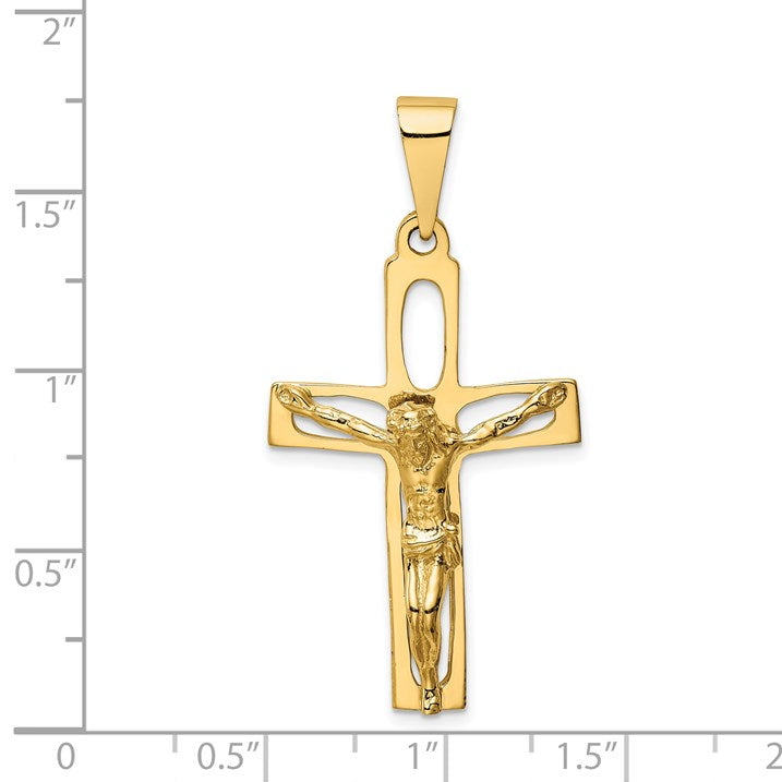 14k Polished Crucifix Pendant