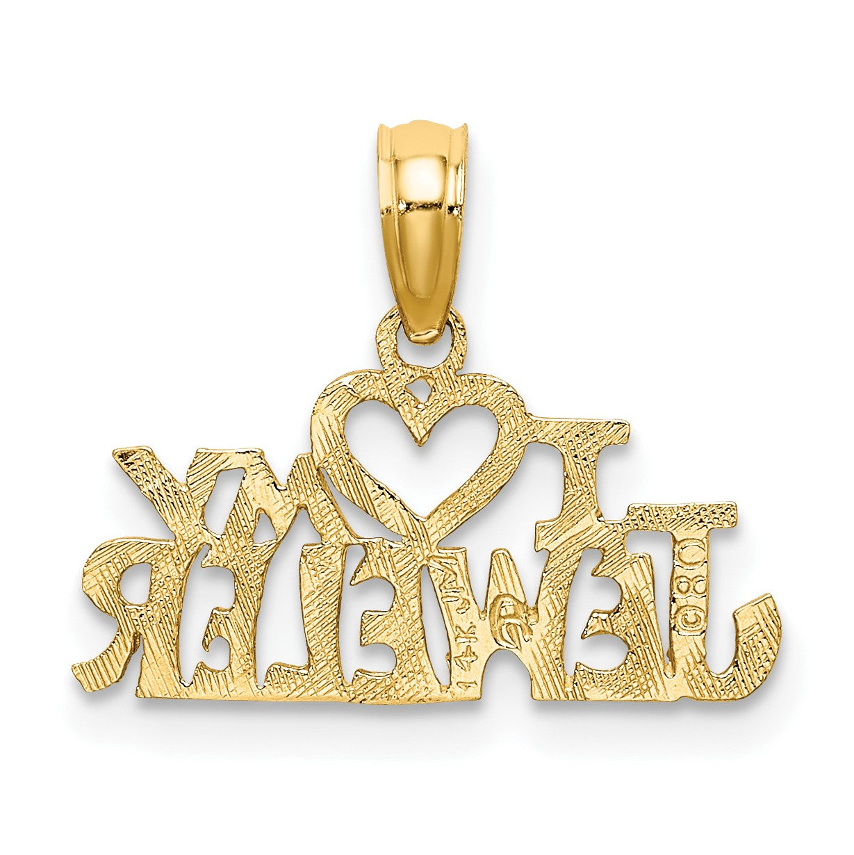 14k I HEART MY JEWELER Charm
