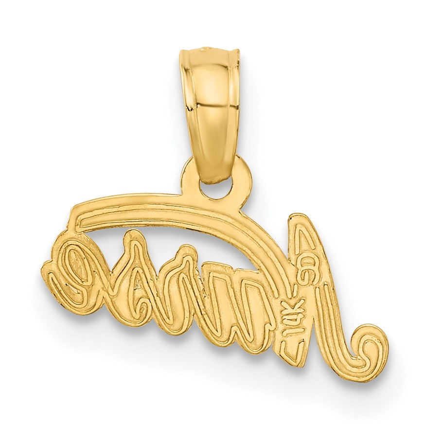 14k NURSE Pendant