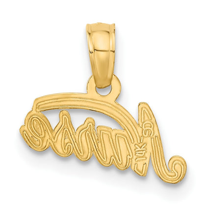 14k NURSE Pendant
