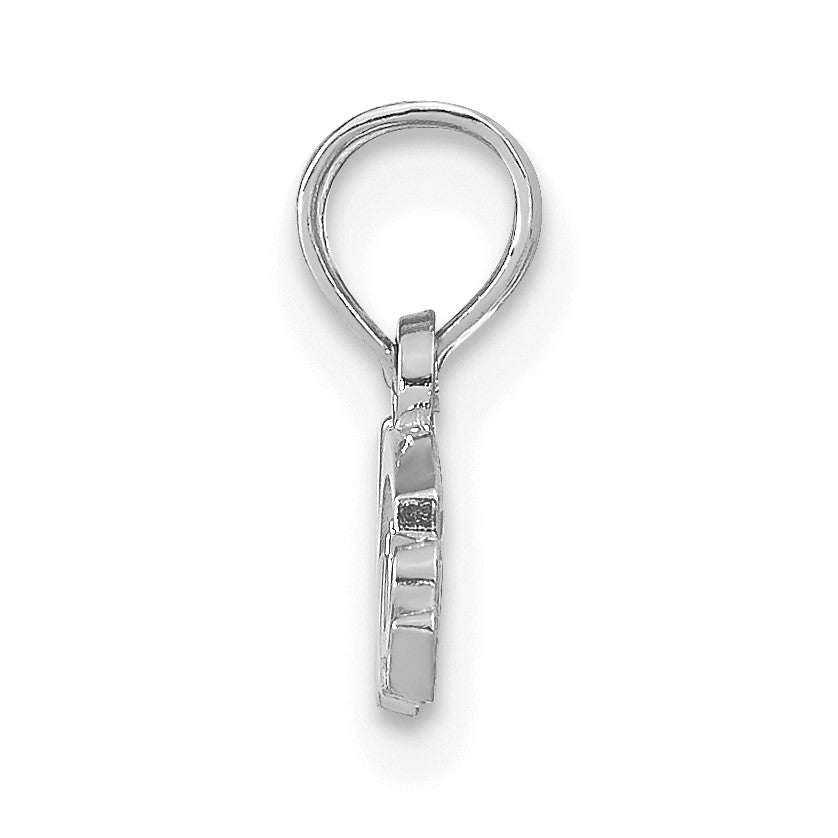 14K White Gold NURSE Pendant
