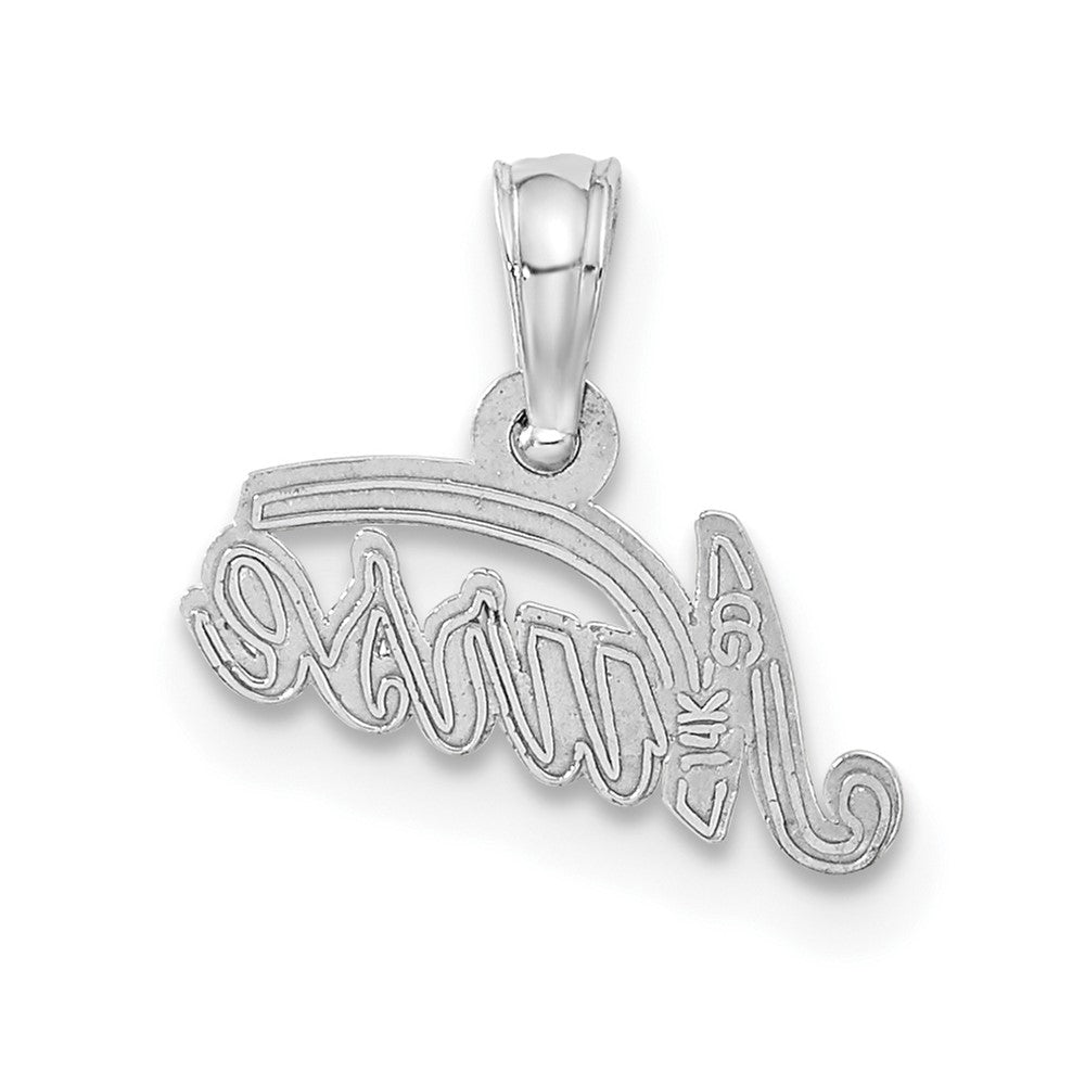 14K White Gold Nurse Pendant