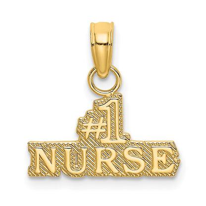 14k #1 NURSE Charm