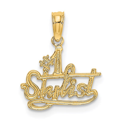 14k #1 STYLIST Charm