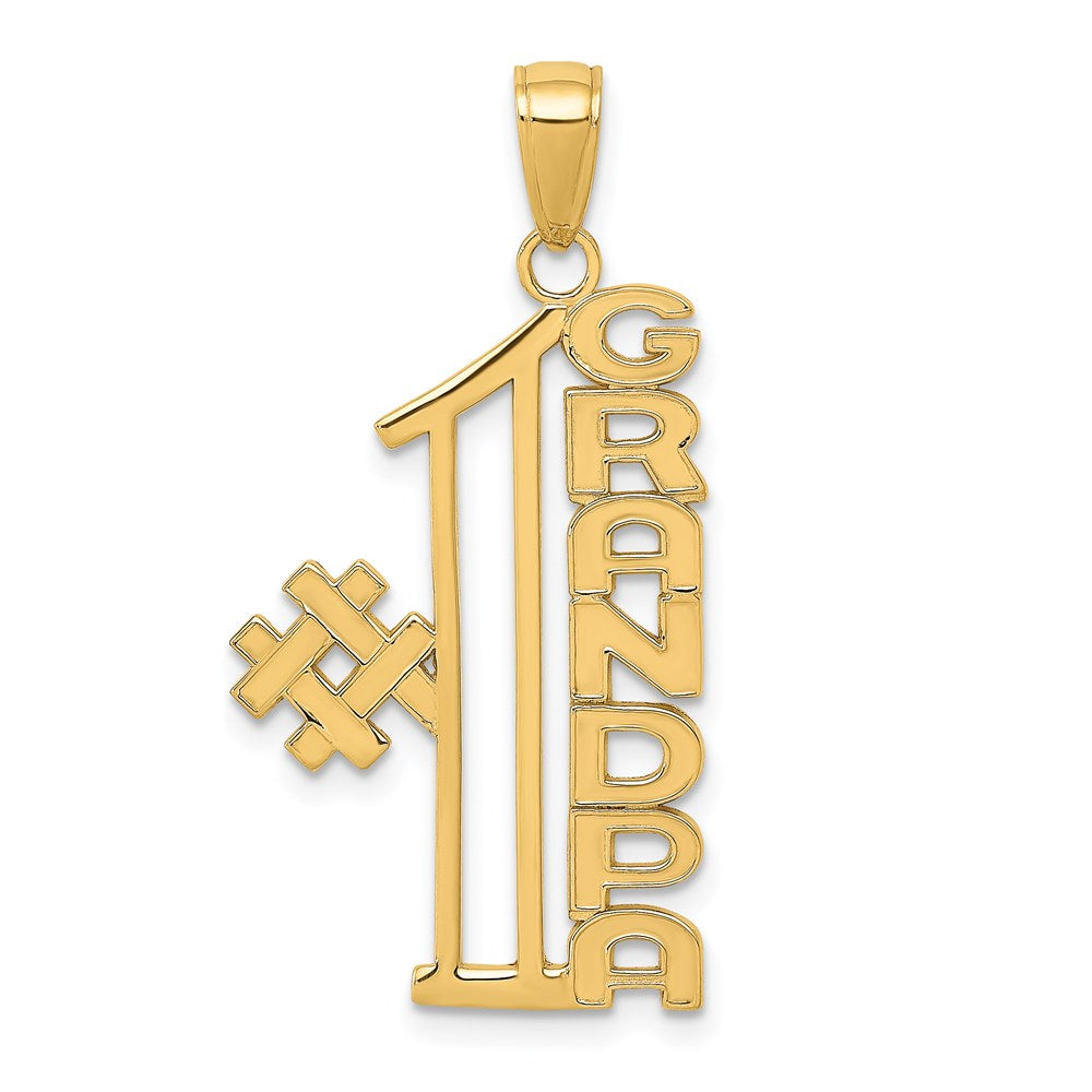 14k #1 GRANDPA Pendant