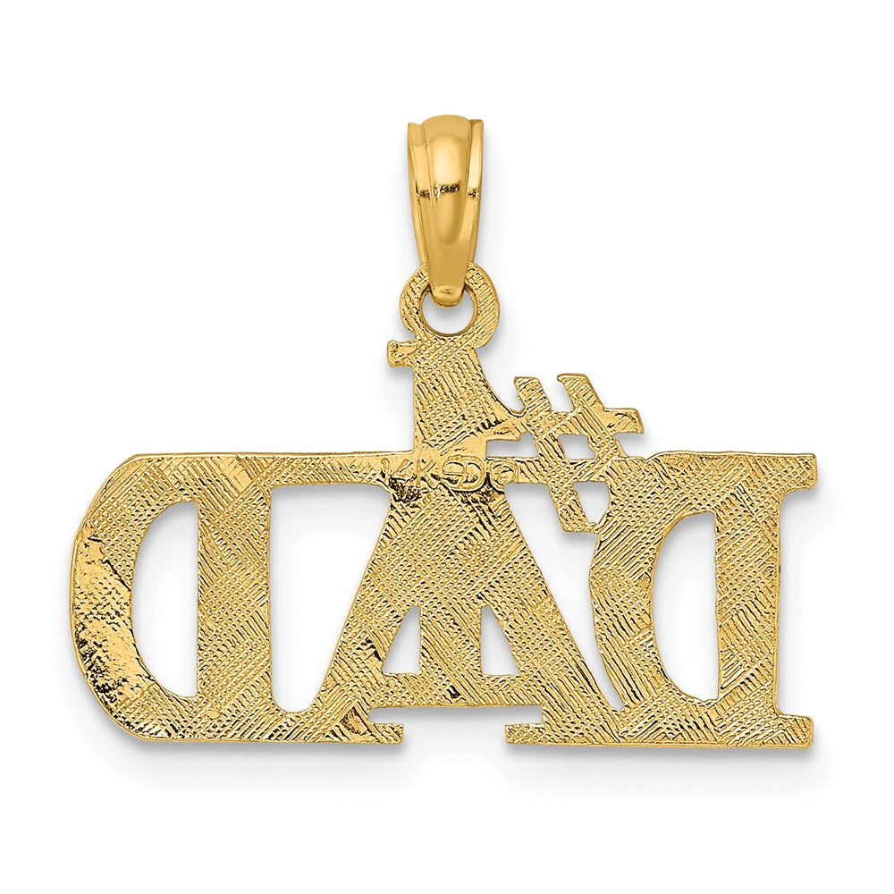 14k #1 DAD Charm