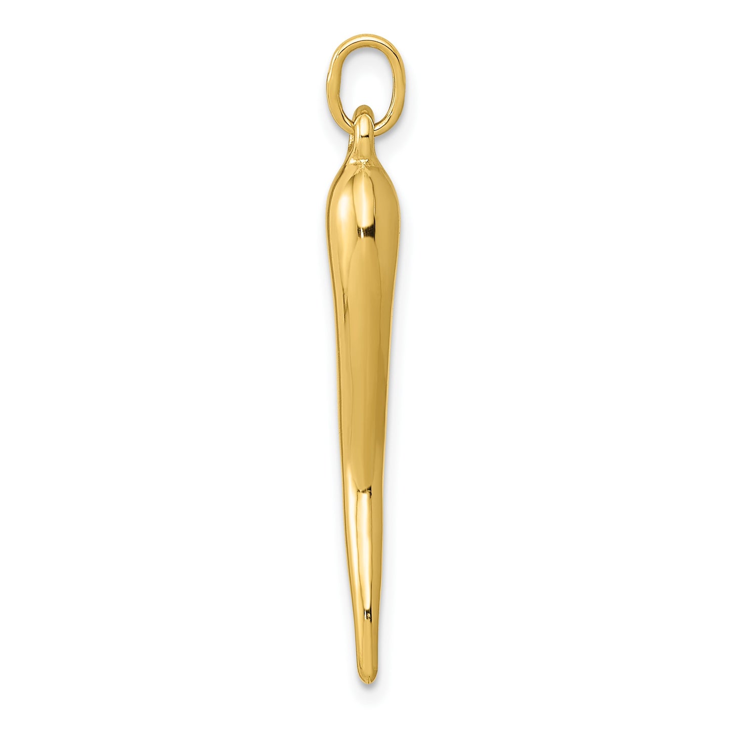 14k 3-D Italian Horn Charm