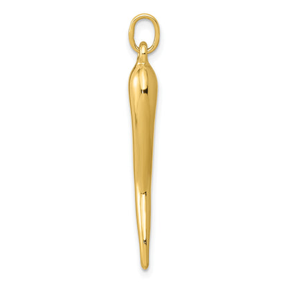 14k 3-D Italian Horn Charm