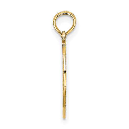 14k Cut-out NEW YORK with Statue of Liberty in Apple Charm