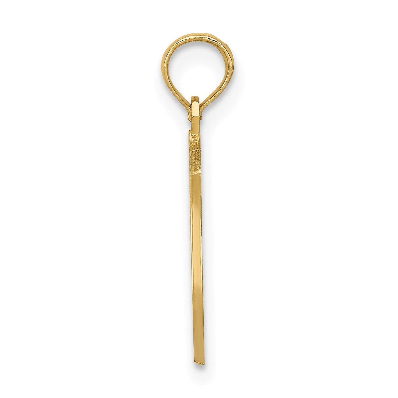 14k POLICE Badge with Engravable Area Pendant