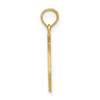 14k POLICE Badge with Engravable Area Pendant