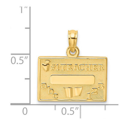 14k #1 TEACHER Charm