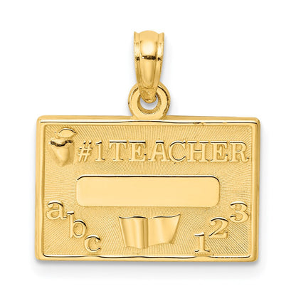 14k #1 TEACHER Charm