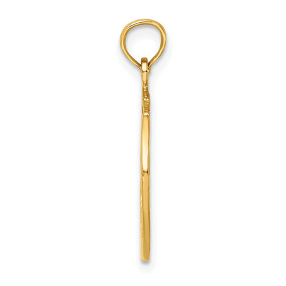 14k Dancer in Circle Frame Charm