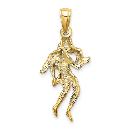 14k Large Virgo Zodiac Charm