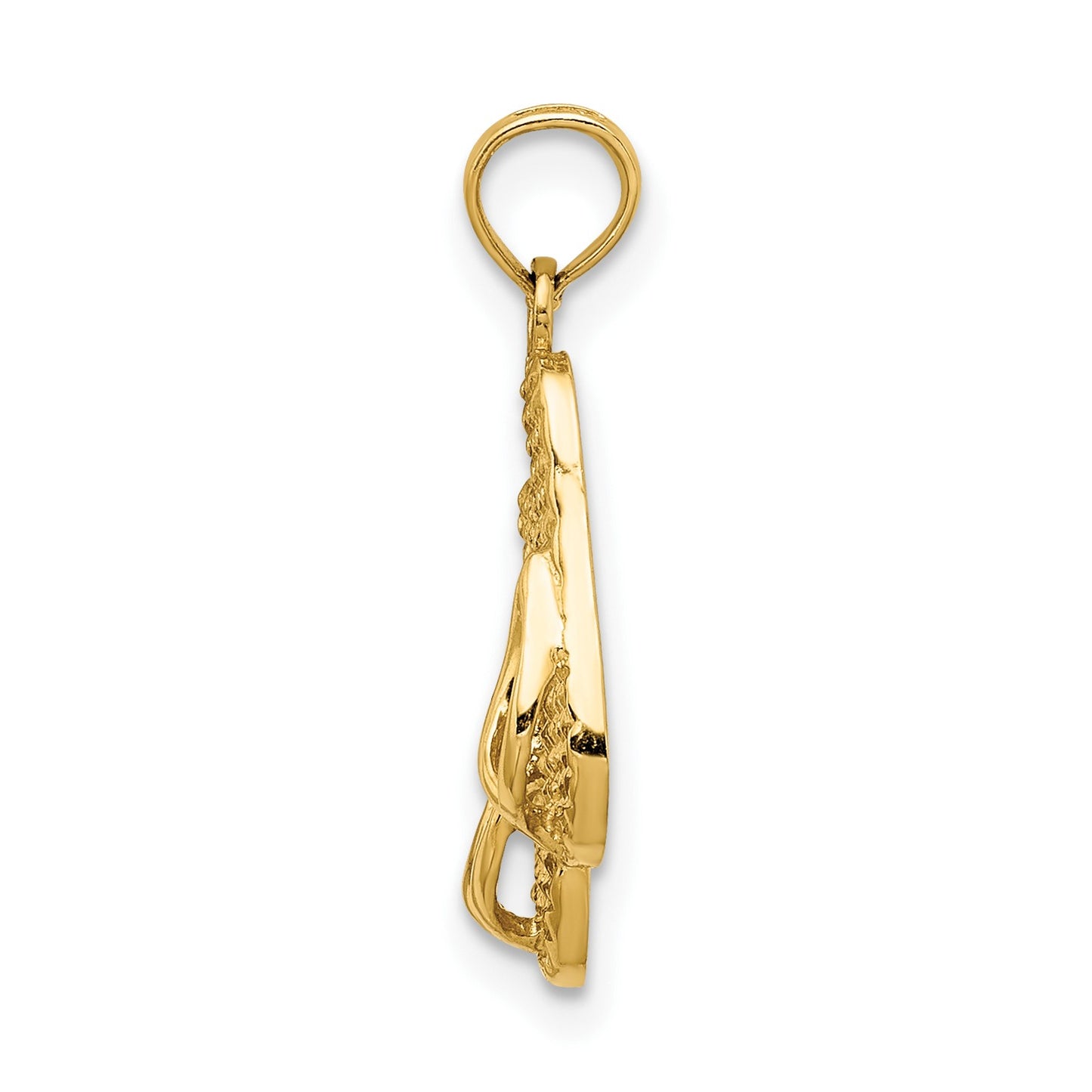 14k 3-D CAPE COD Double Flip-Flop Charm