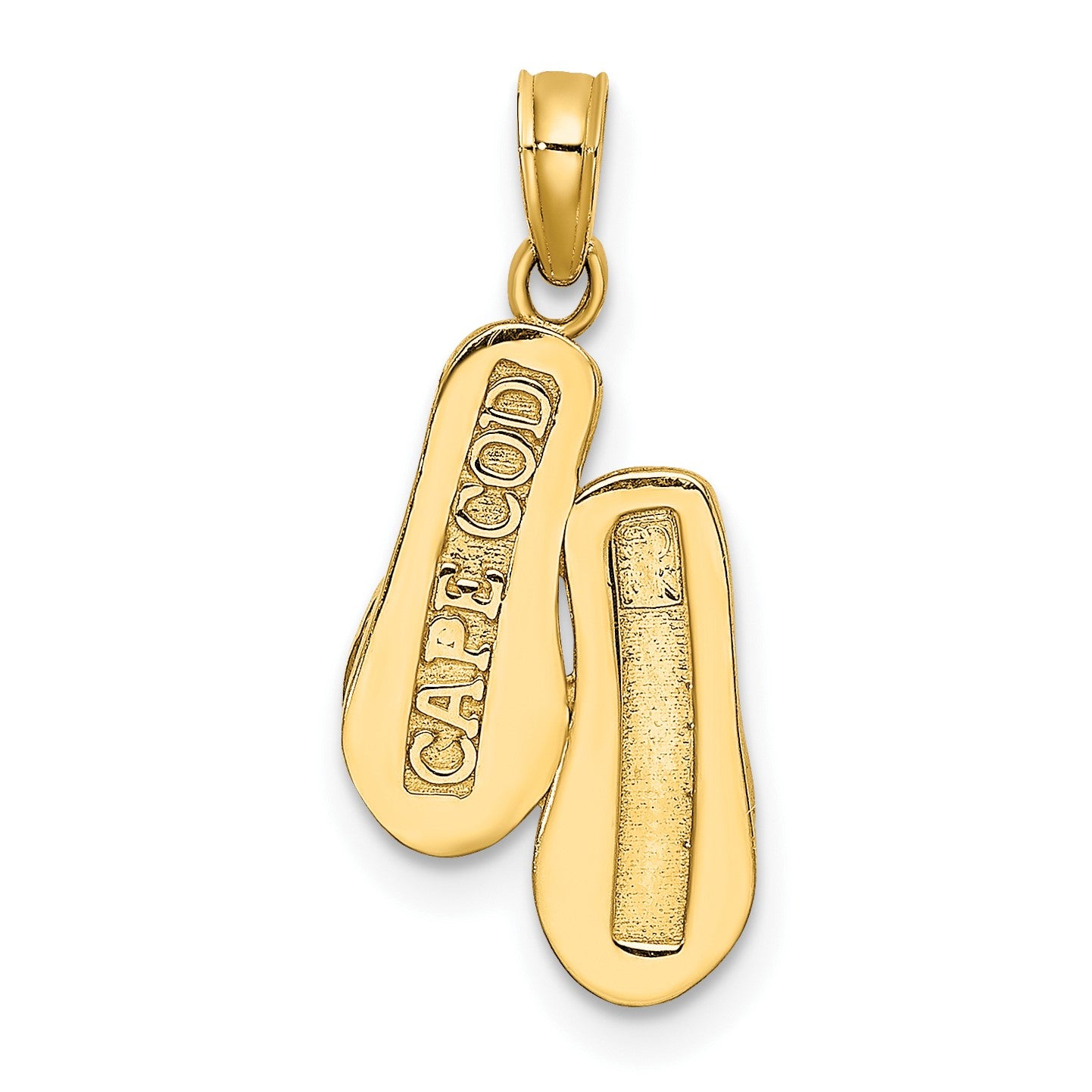 14k 3-D CAPE COD Double Flip-Flop Charm