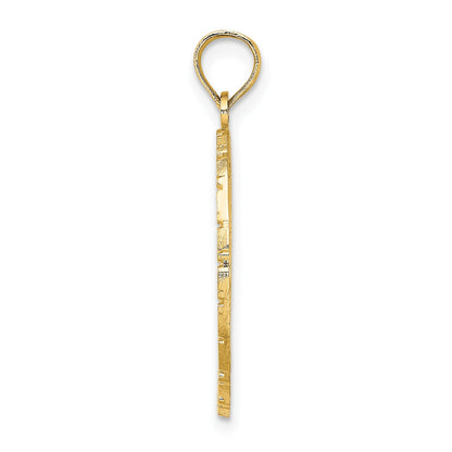 14k JAMAICA with Bird and Flowers Charm