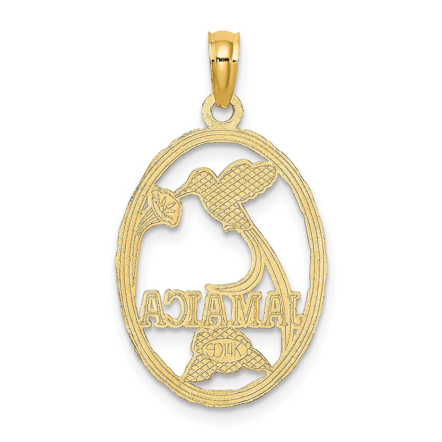 14k JAMAICA with Bird and Flowers Charm