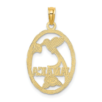 14k JAMAICA with Bird and Flowers Charm