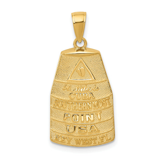14k 90 MILES TO CUBA SOUTHERNMOST POINT USA KEY WEST Pendant