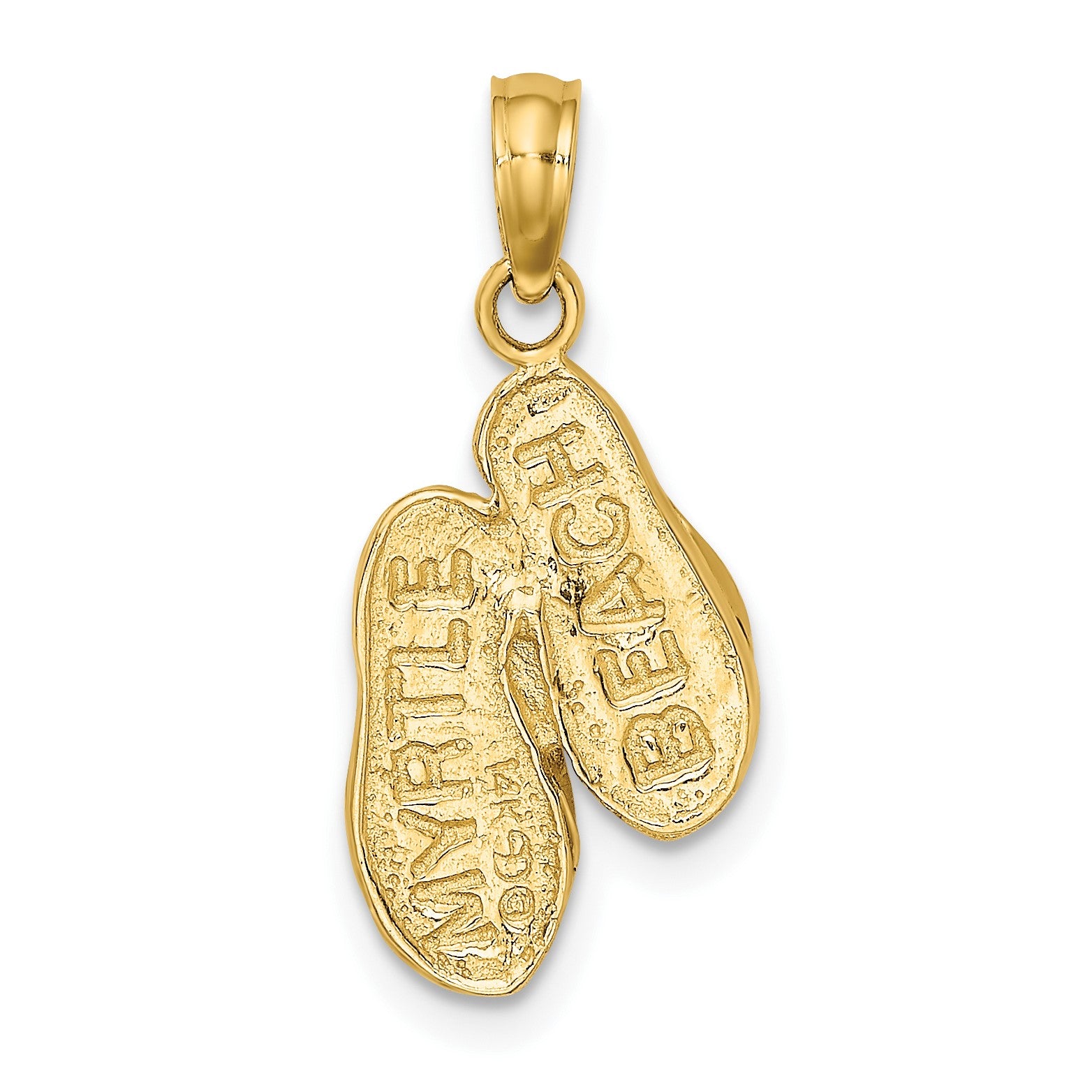 14k 3-D MYRTLE BEACH Flip-Flops Charm