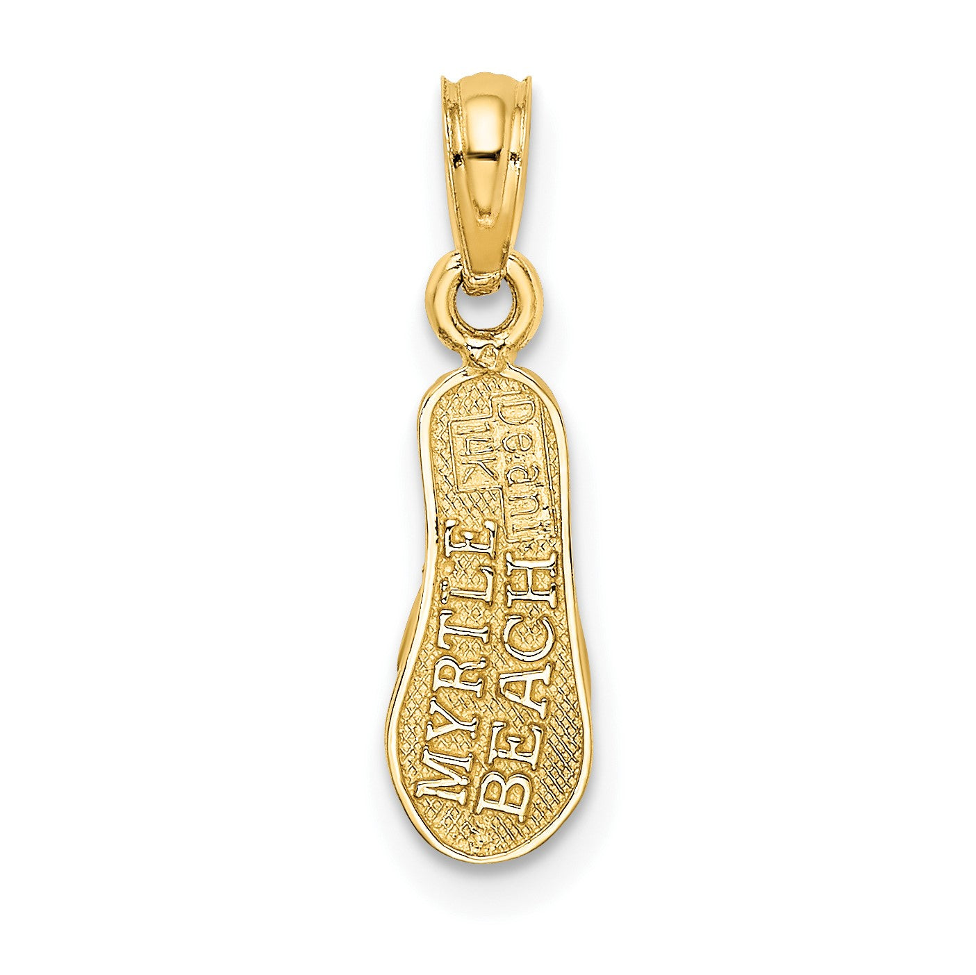 14k 3-D MYRTLE BEACH Single Flip-Flop Charm